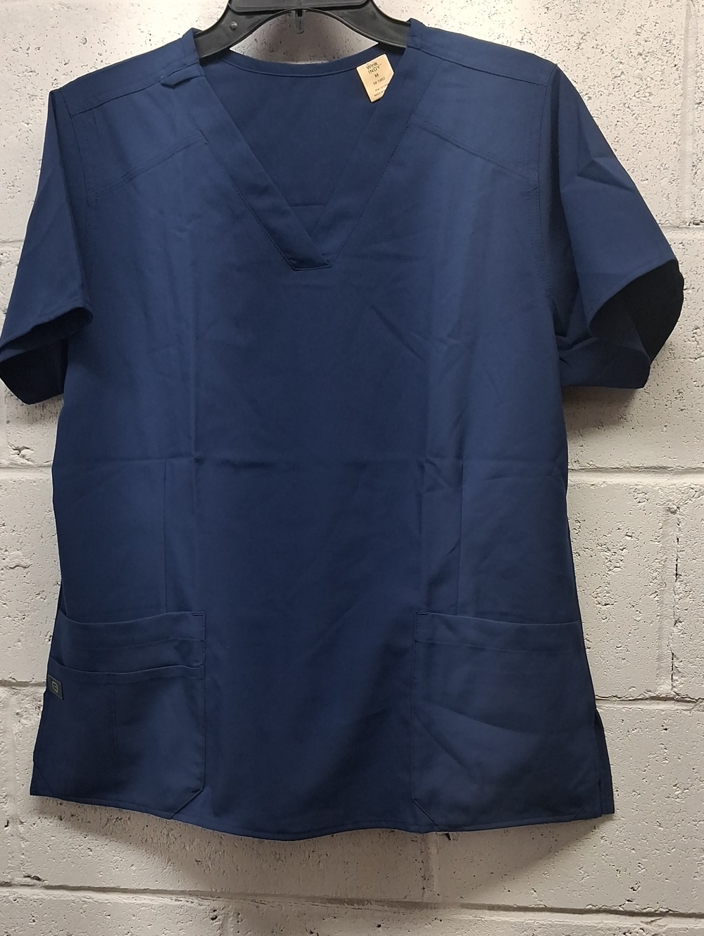 Wink Indy Women's V-Neck Medical Scrub Top in Navy Blue